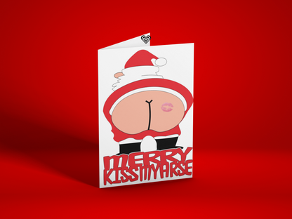 Kiss My Arse Christmas Card