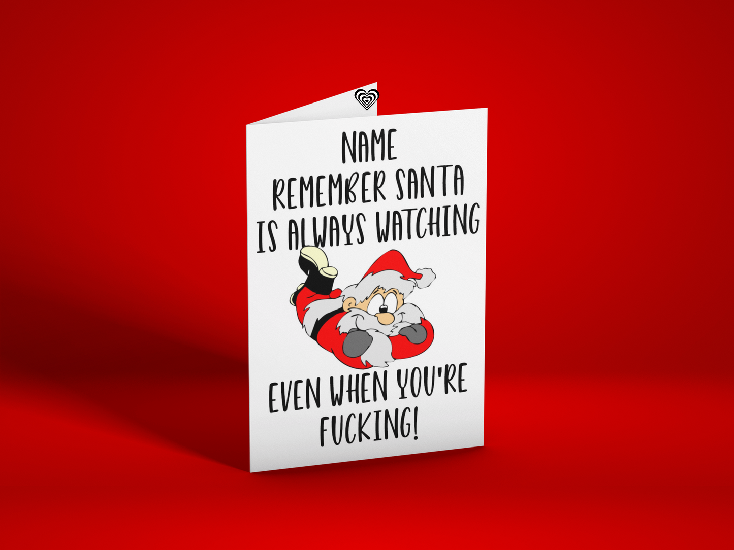 Funny F Christmas Card