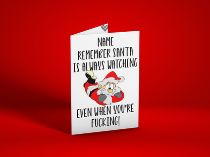 Funny F Christmas Card