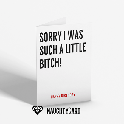 Little Bitch Birthday Card