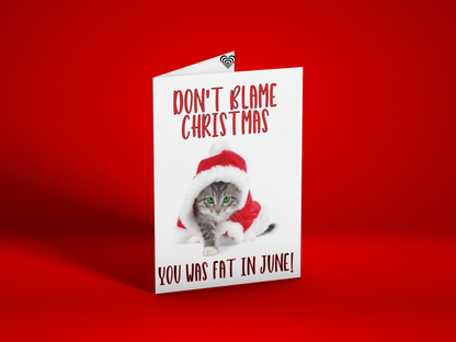 Fat In June Christmas Card