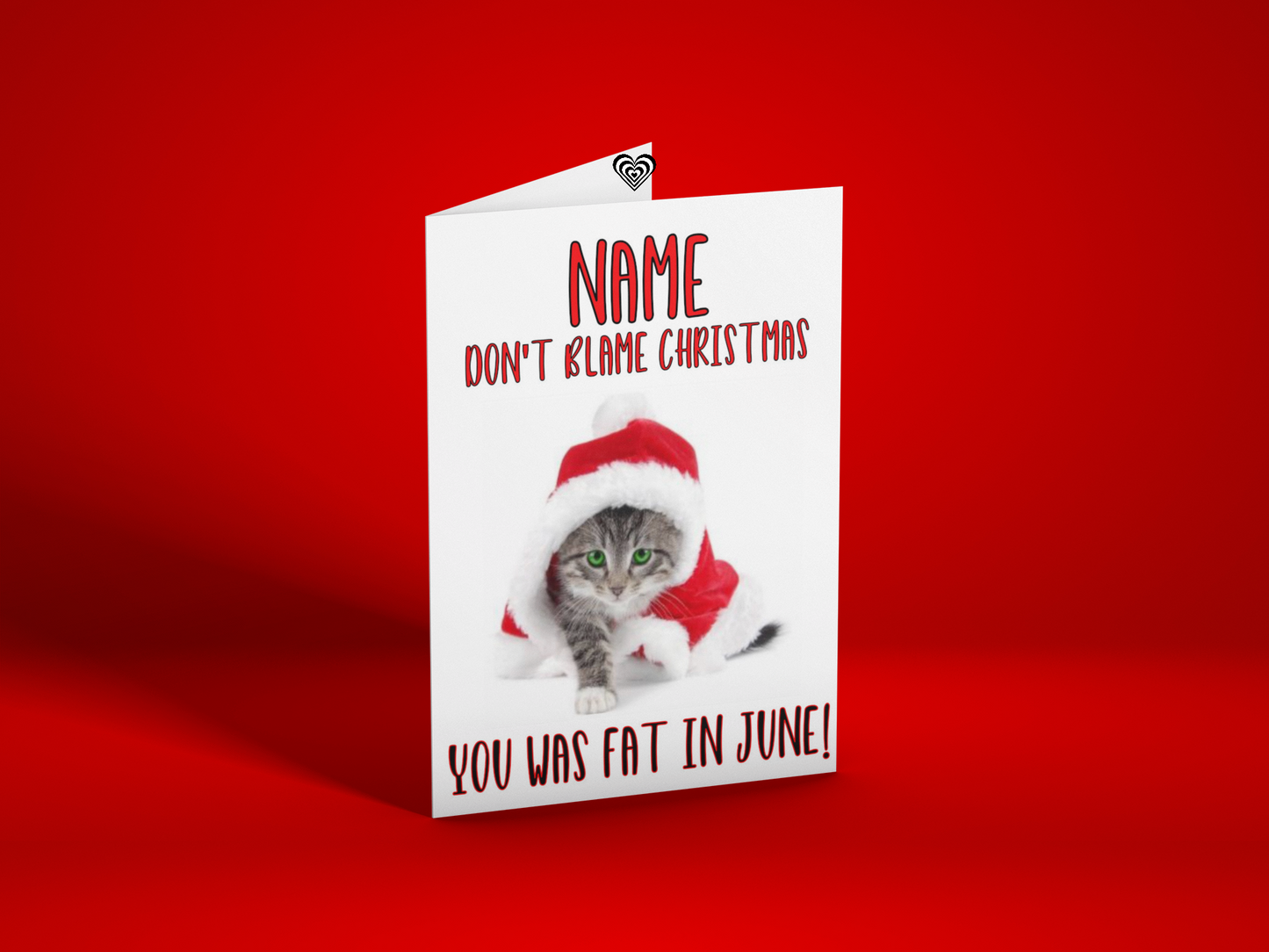 Fat In June Christmas Card