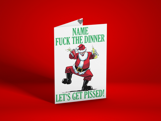 F the Dinner Christmas Card