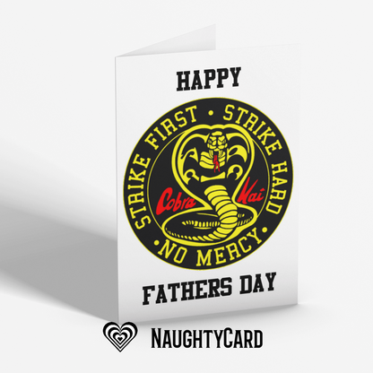 Cobra Kai Fathers Day Card