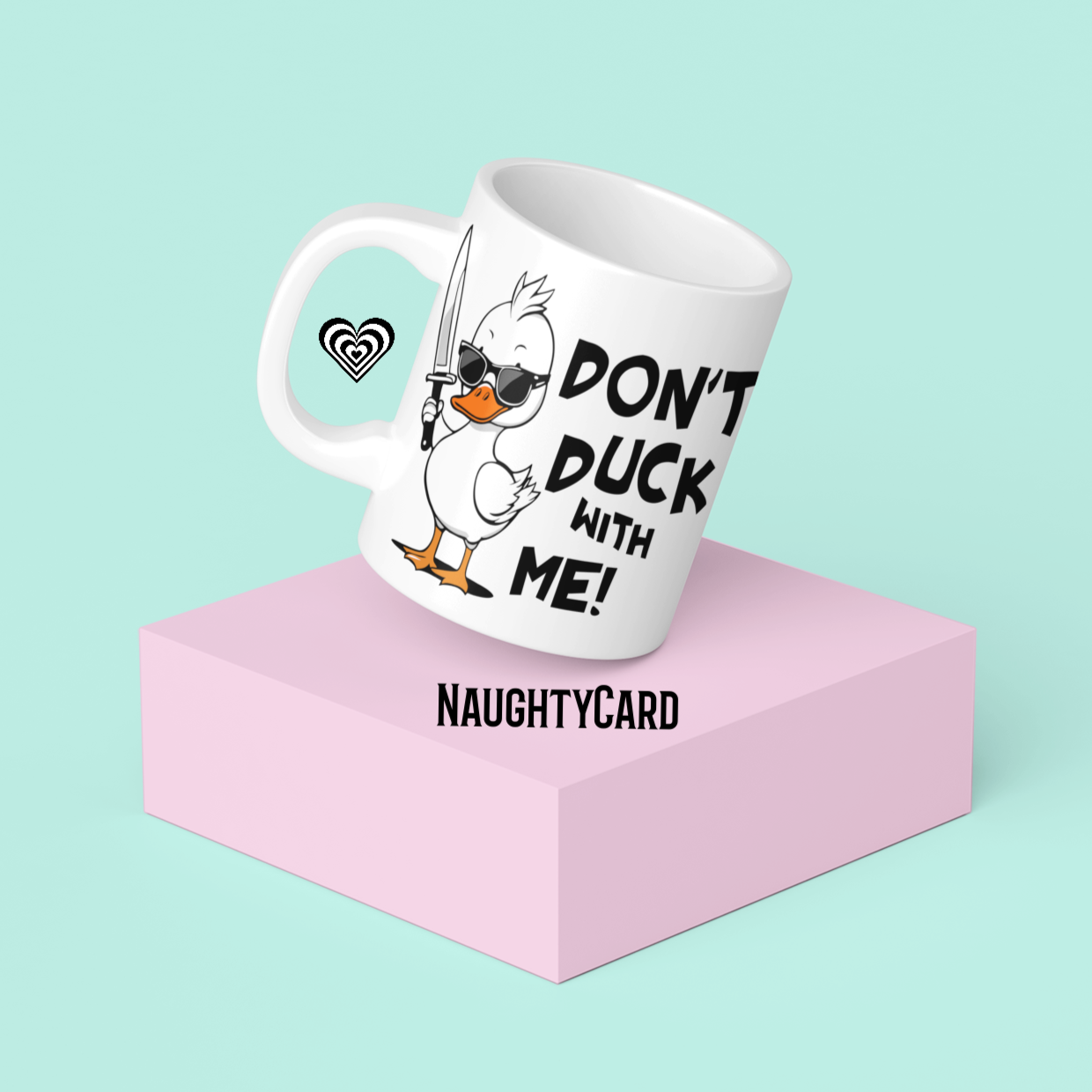 Funny Duck Mug From NaughtyCard - Birthday Gift