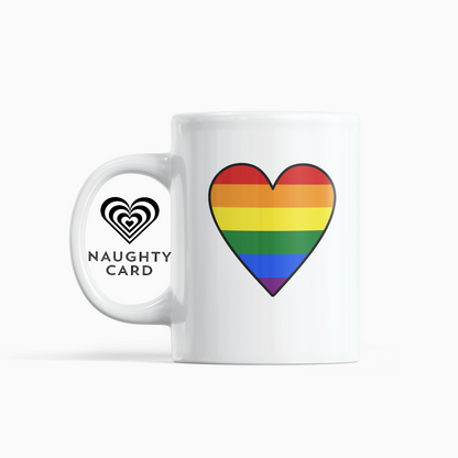 LGBT Pride mug, gay pride gift gay birthday gift, gay christmas gift, mug from naughtycard