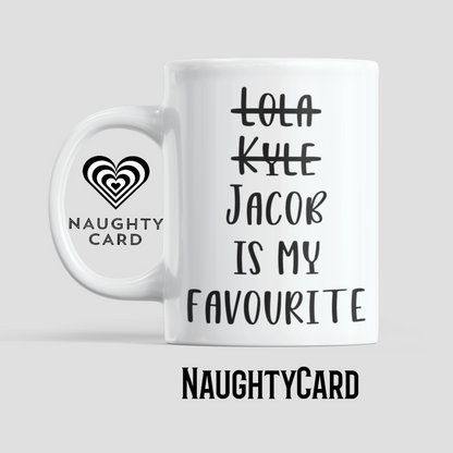 Funny Personalised Mug from NaughtyCard White Mug. Ideal Birthday Gift, Personalised Christmas Gift. Mum Christmas Gift. 