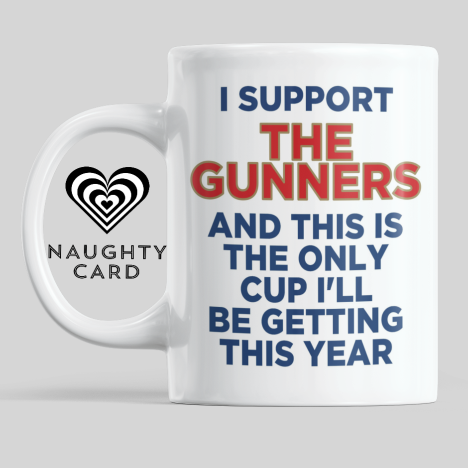 The Gunners Funny Football Mug - From Naughty Card