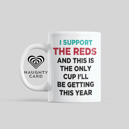 The Reds Personalised Mug From Naughty Card