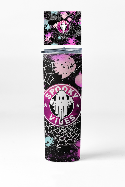 Spooky Vibes Thermal Skinny Tumbler