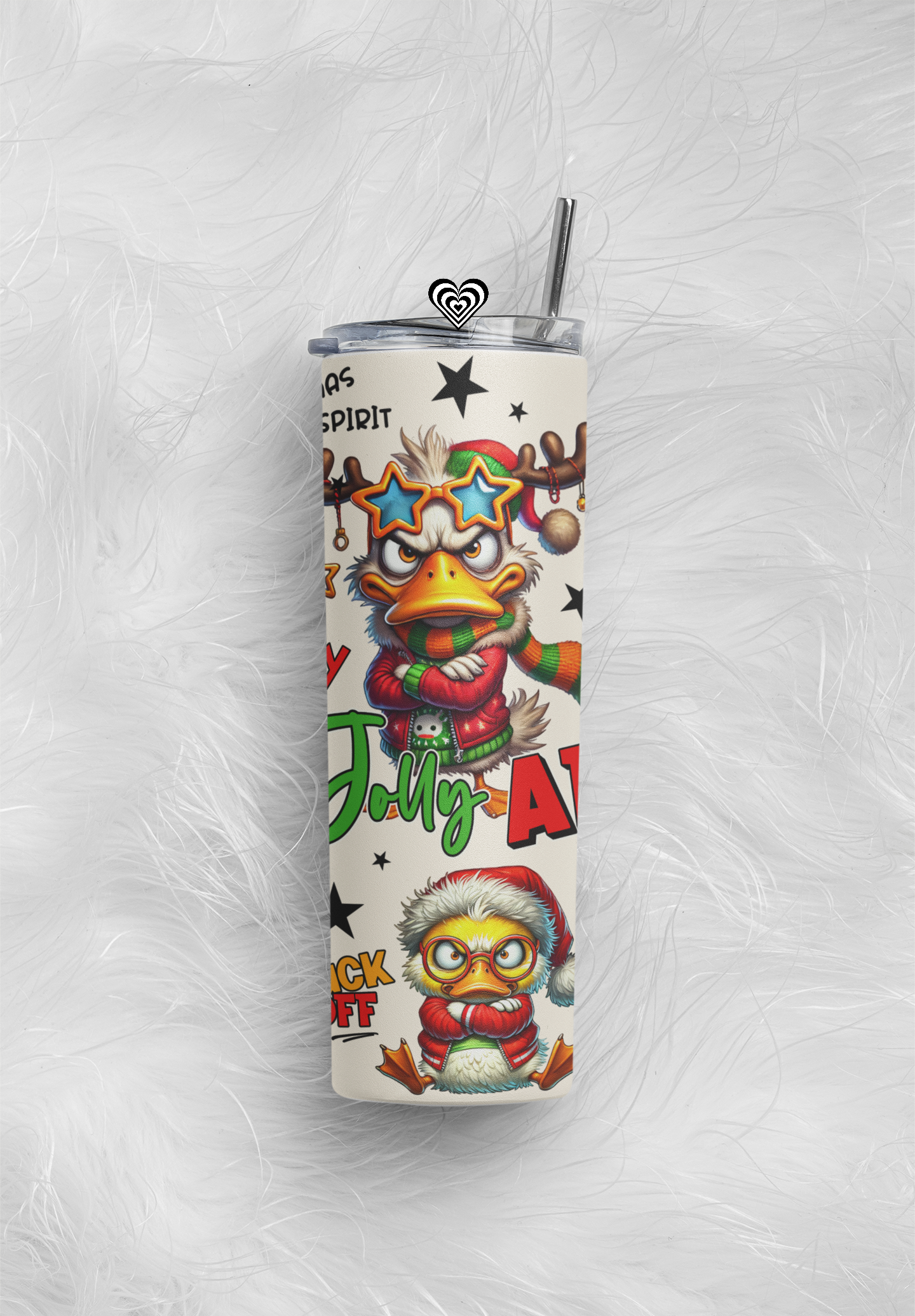 Funny Christmas Thermal Skinny Tumbler