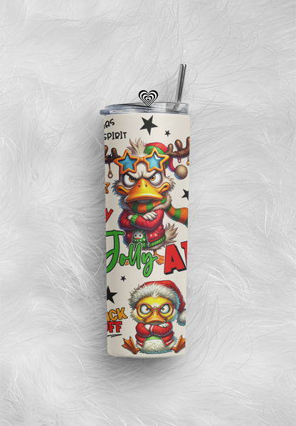 Funny Christmas Thermal Skinny Tumbler