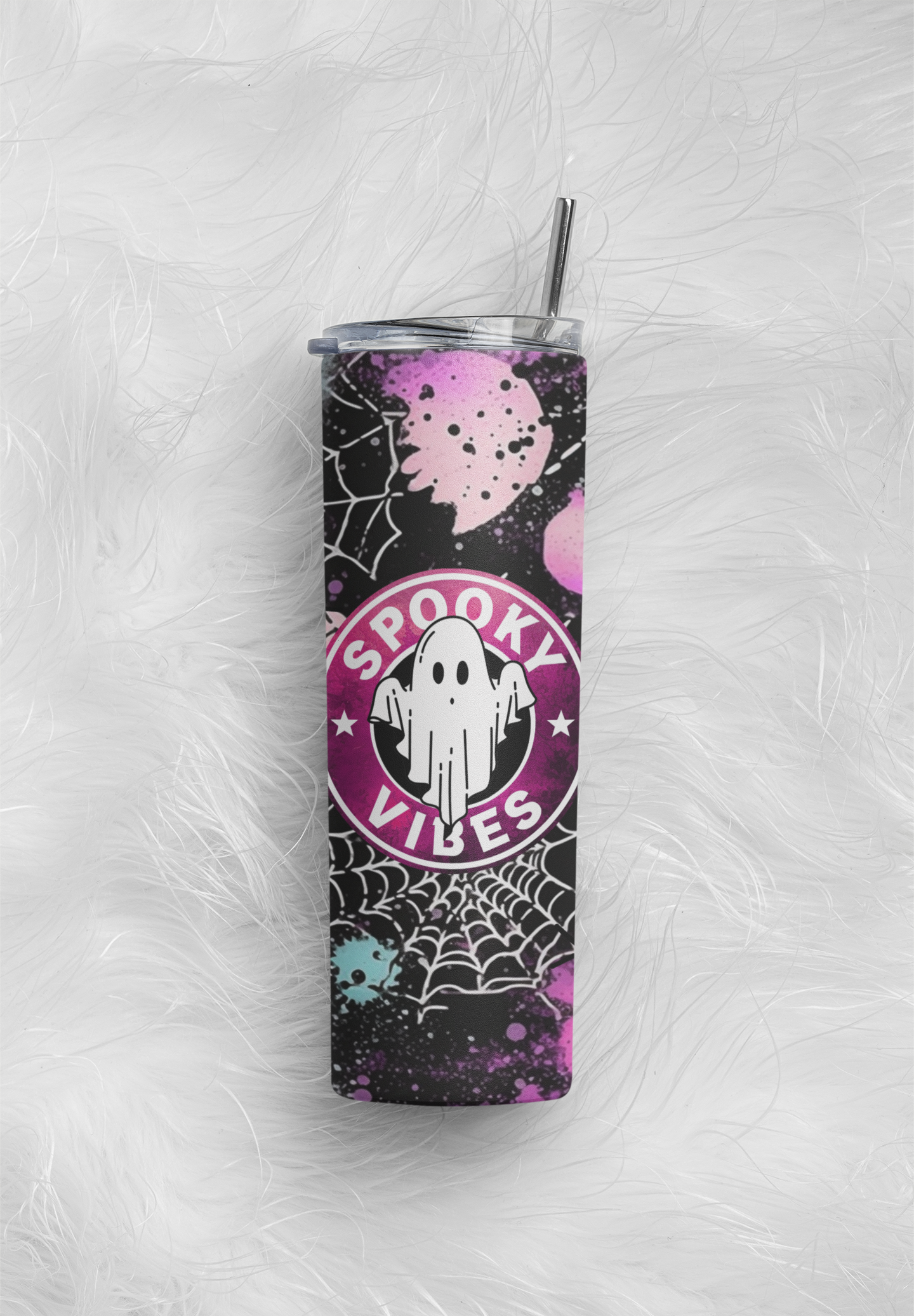 Spooky Vibes Thermal Skinny Tumbler