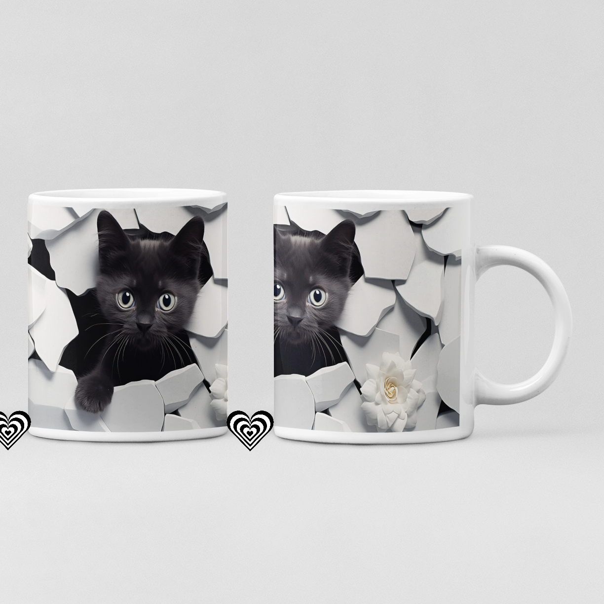 moggy Personalised 3d cat mug from naughtycard. Chritmas Gift, Birthday Gift, Secret Santa, New Trending, 3d art