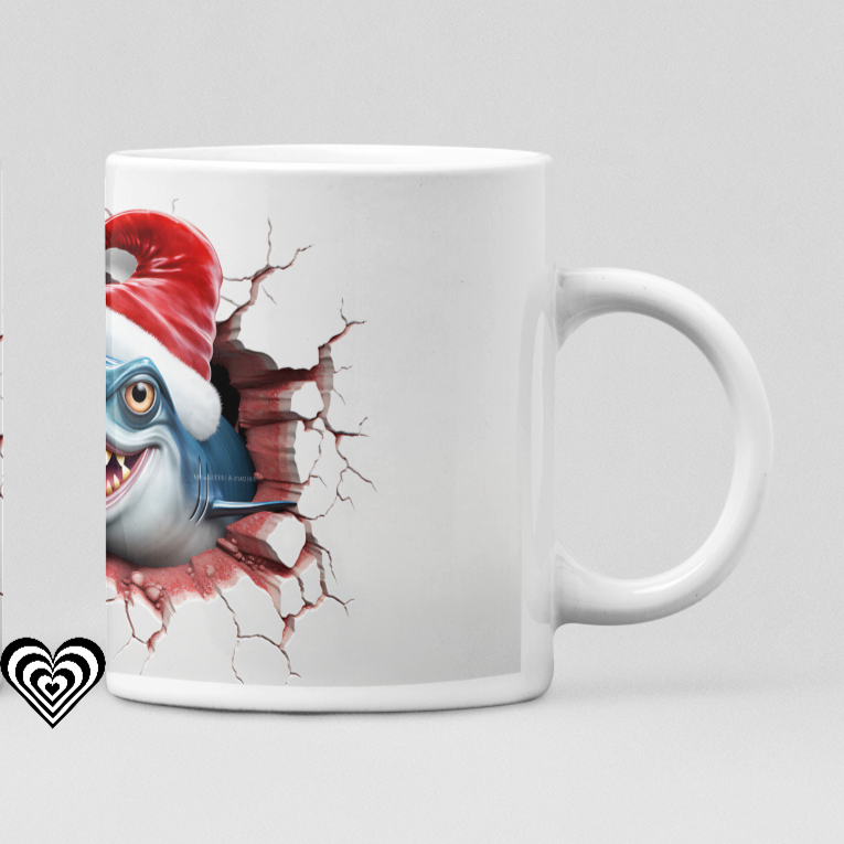 Swordfish Christmas 3D Mug