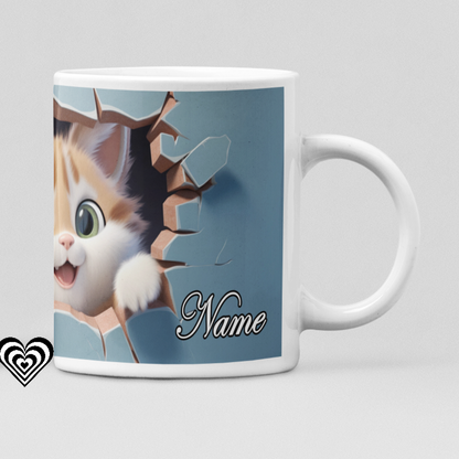 Cute Cat 3D Mug