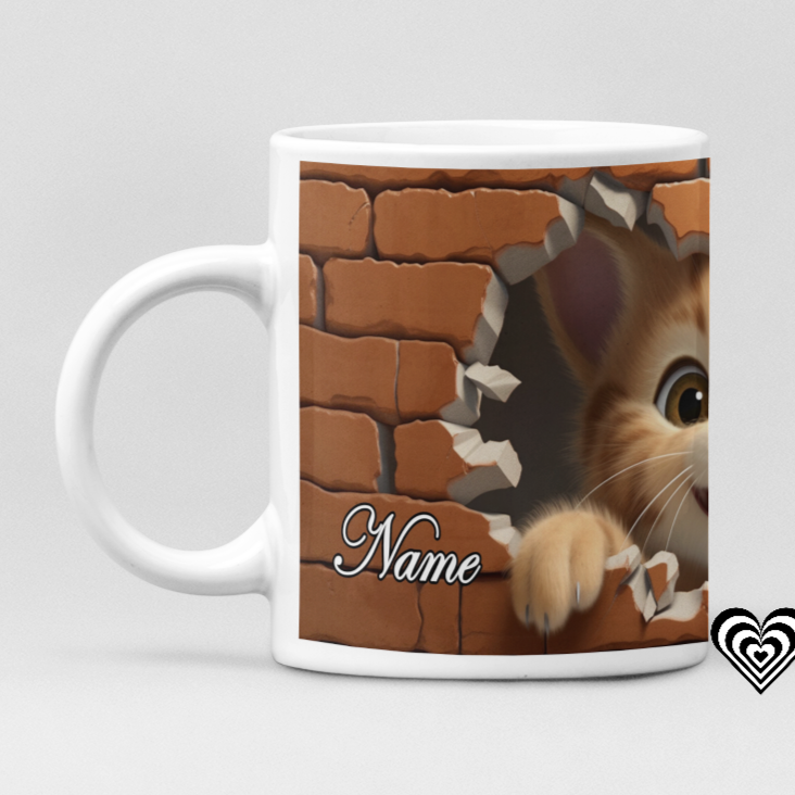 Funny Cat 3D Mug