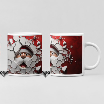 Smiling Santa 3D Mug