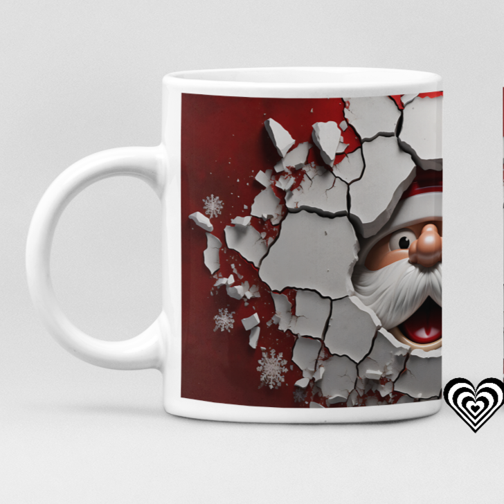 Smiling Santa 3D Mug