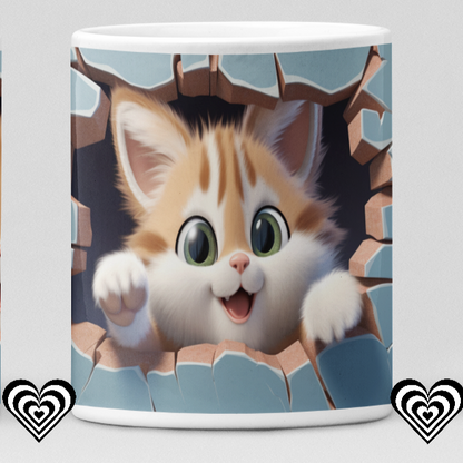 Cute Cat 3D Mug