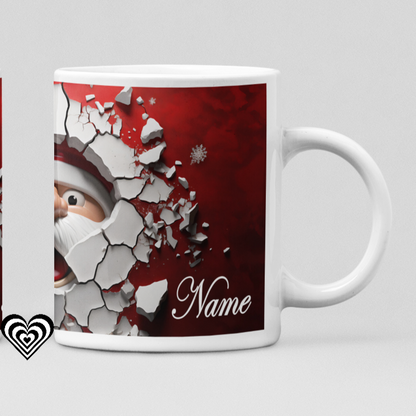 Smiling Santa 3D Mug