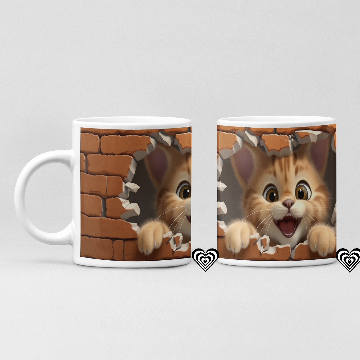 Funny Cat 3D Mug