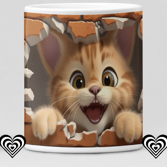 Funny Cat 3D Mug