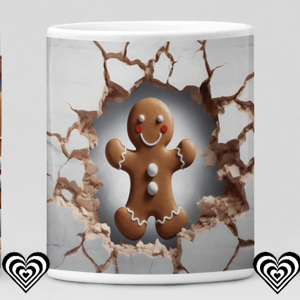 Gingerbread Man Christmas 3D Mug G3