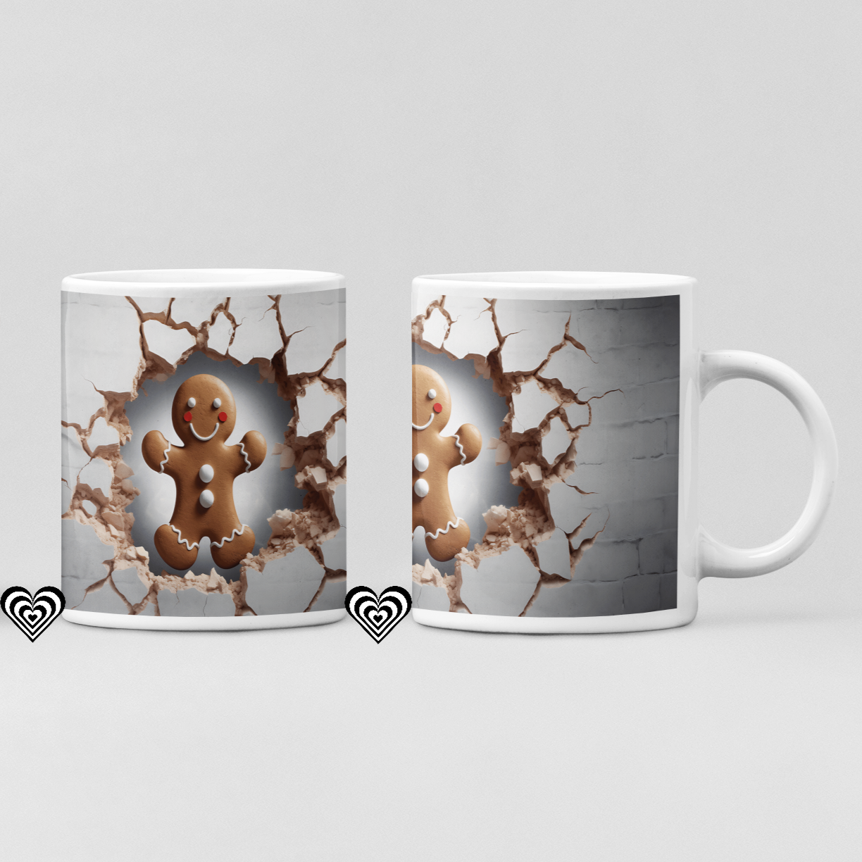 Gingerbread Man Christmas 3D Mug G3