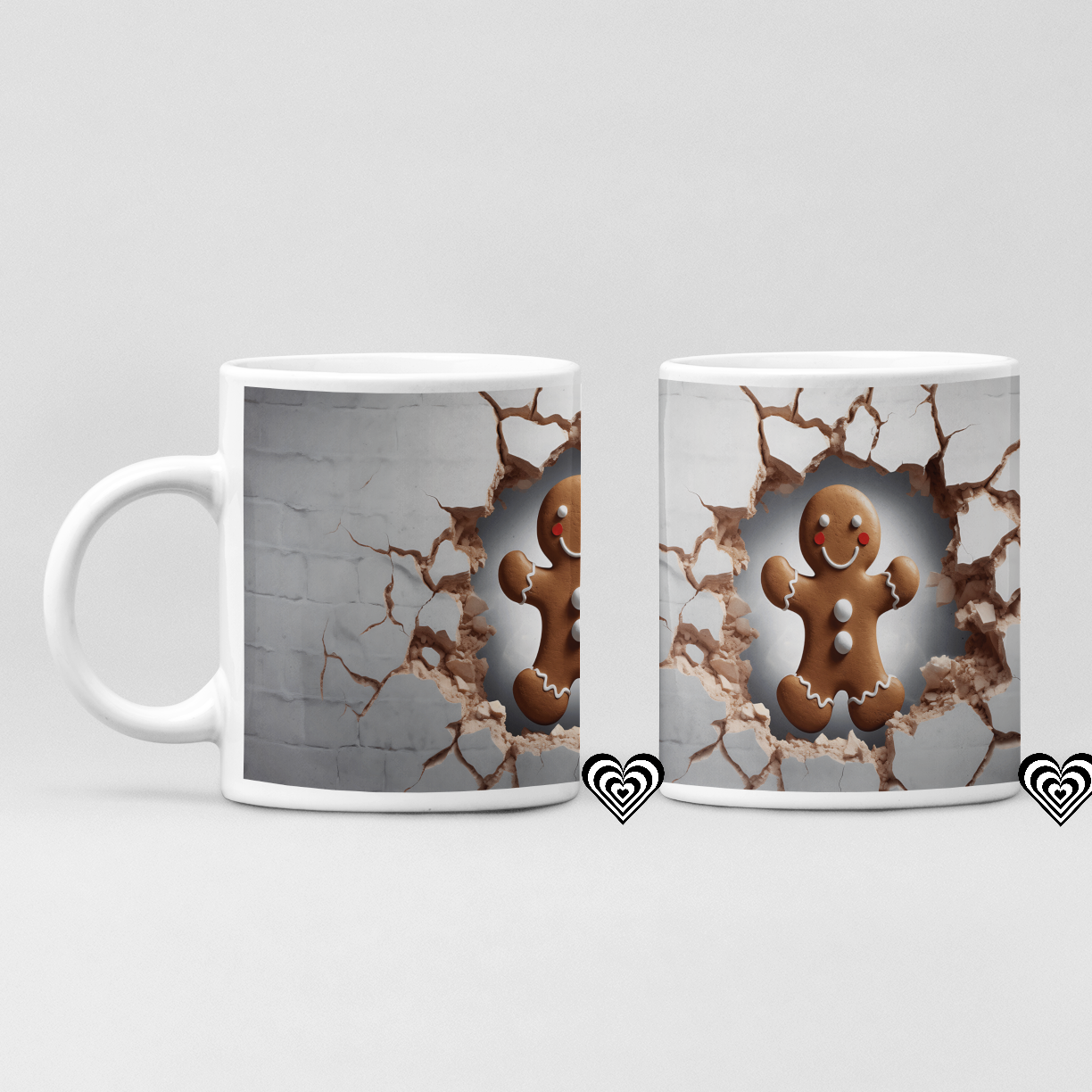 Gingerbread Man Christmas 3D Mug G3