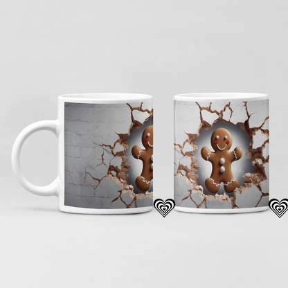 Gingerbread Man Christmas 3D Mug G3