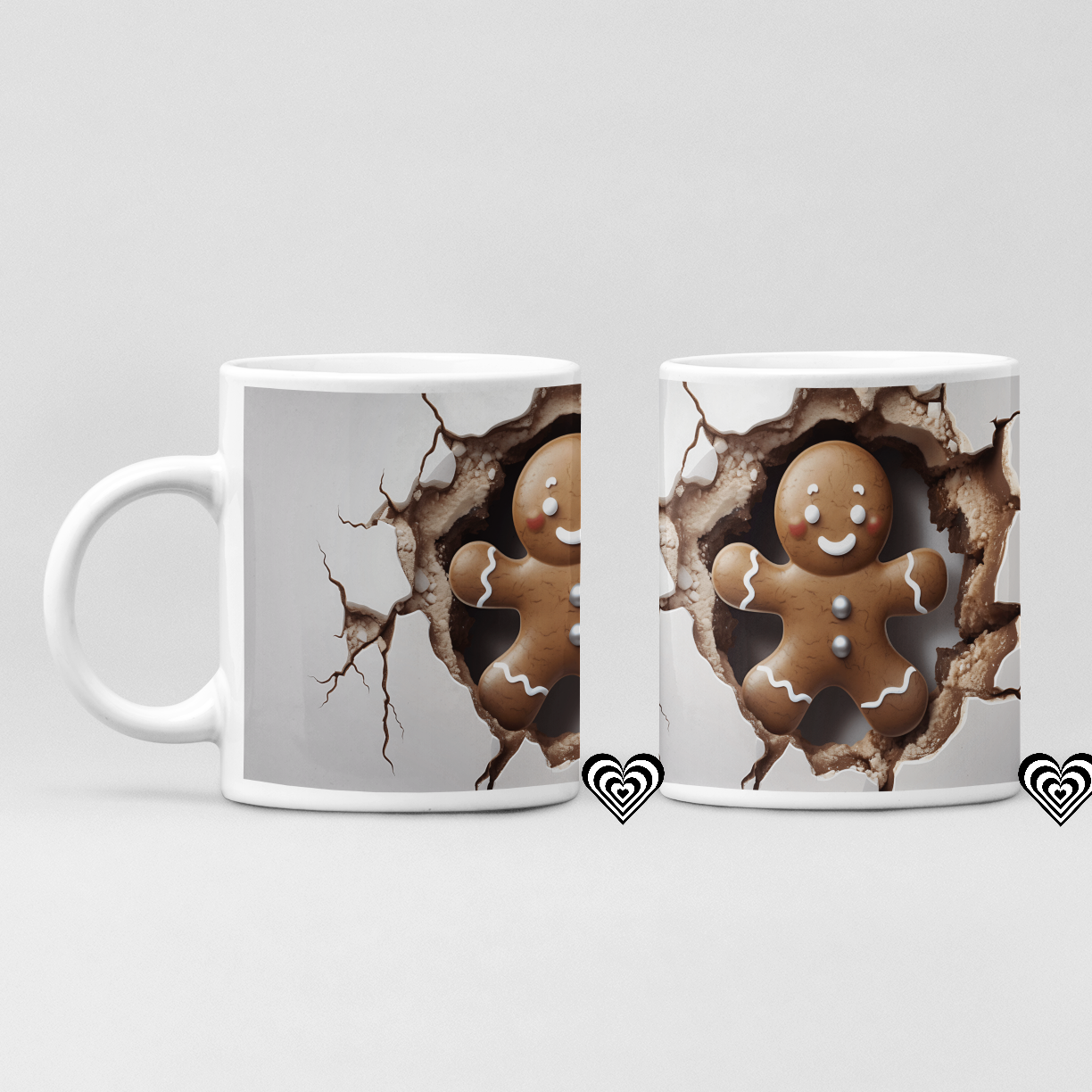 Gingerbread Man Christmas 3D Mug G1