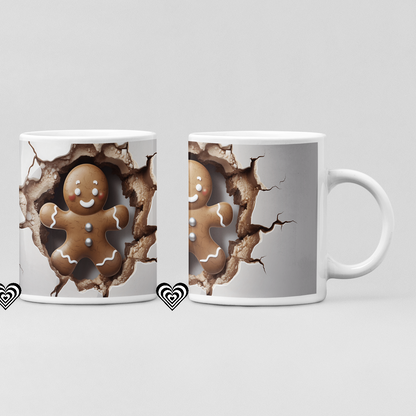 Gingerbread Man Christmas 3D Mug G1