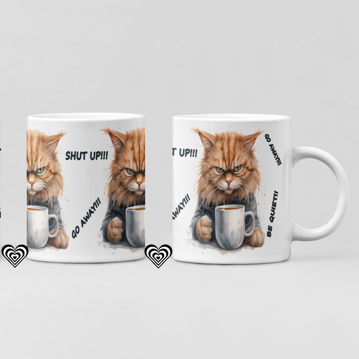 Funny Cat Mug Christmas Gift 