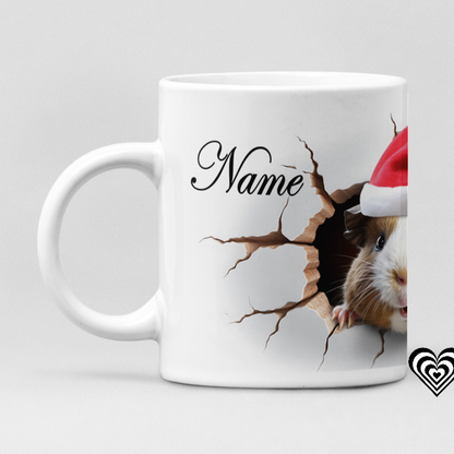 Christmas Guinea Pig 3D Mug