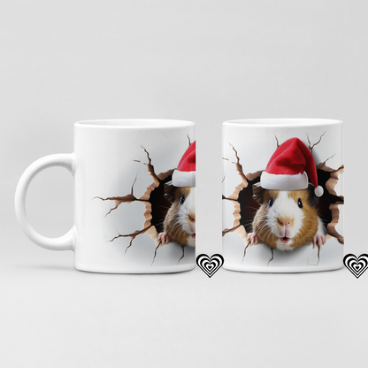 Christmas Guinea Pig 3D Mug