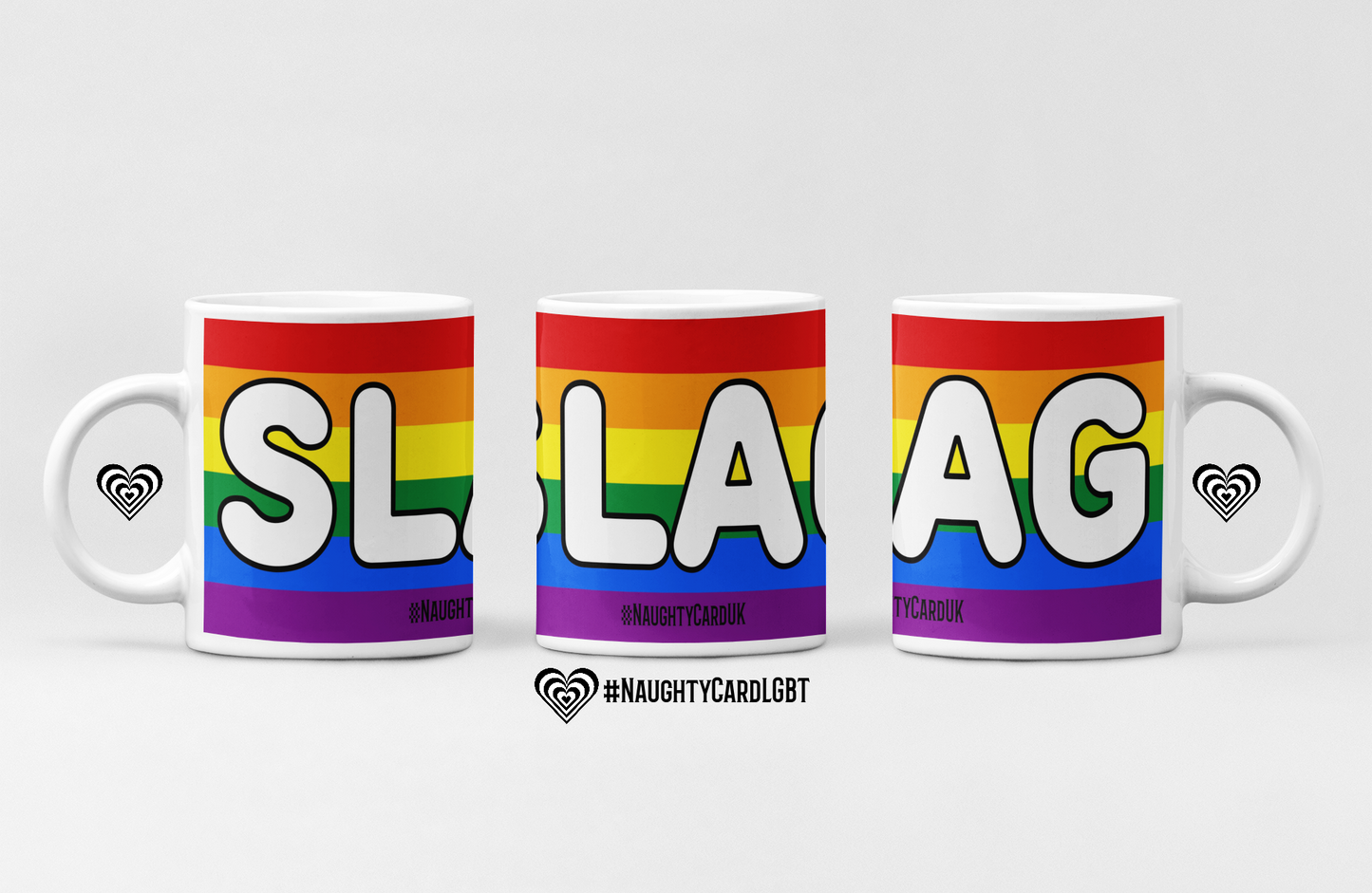 Gay Pride Mug - Slag Mug - LGBTQIA Queer Pride - Naughty Card 