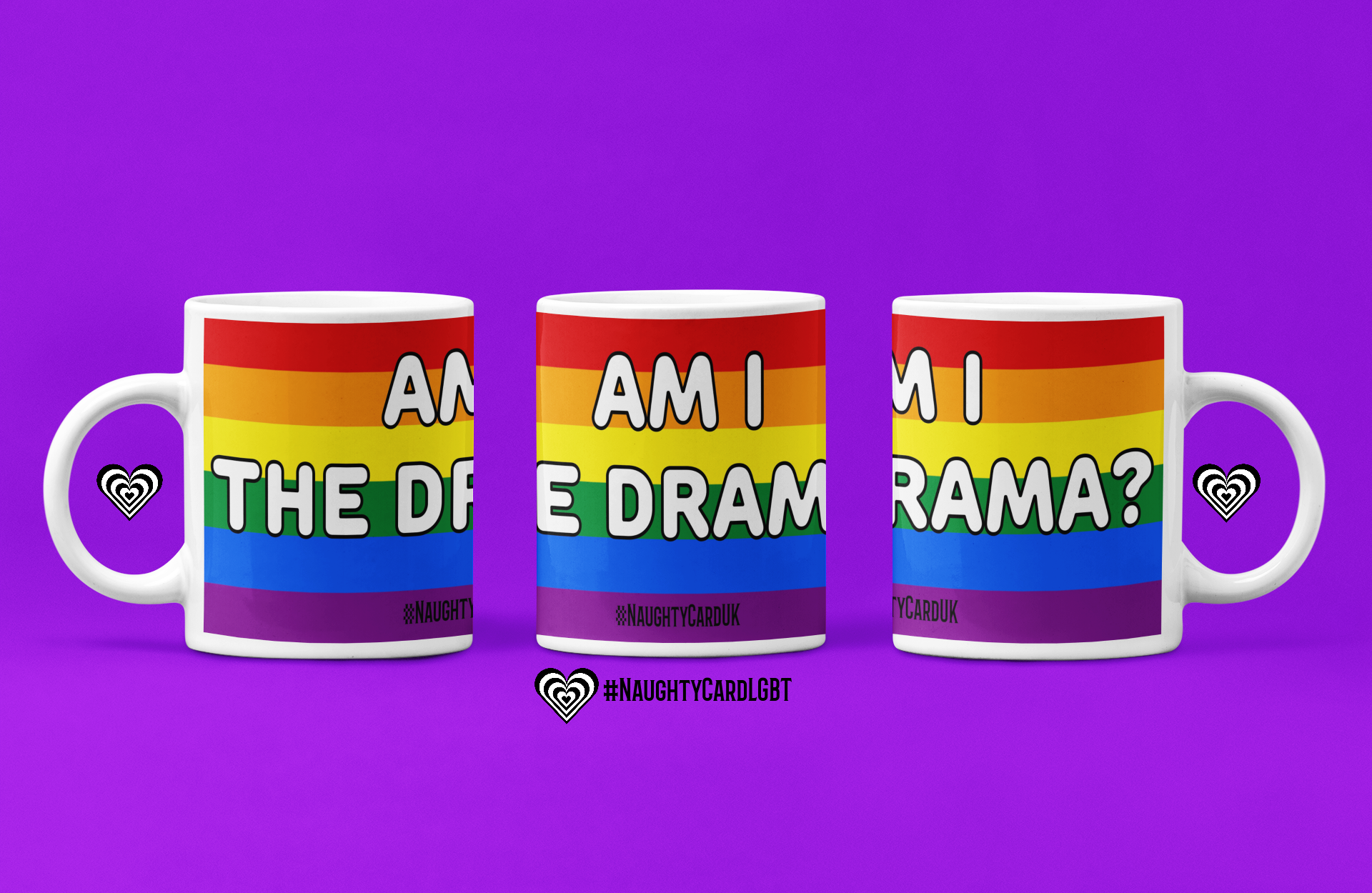 Gay Pride Mug from Naughty card - Gay Pride Gift - LGBT Mug - Queer Mug