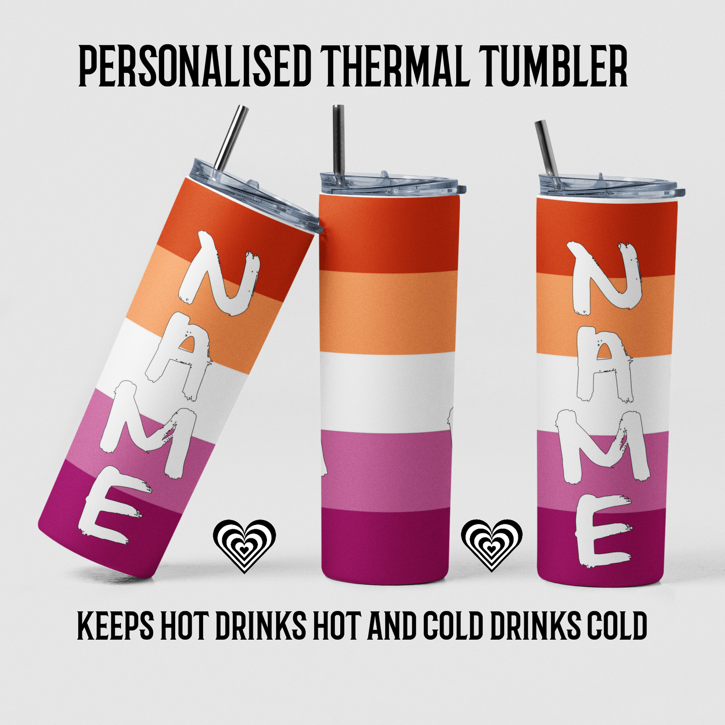 Lesbian Thermal Skinny Tumbler