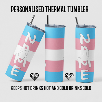 Transgender Thermal Skinny Tumbler