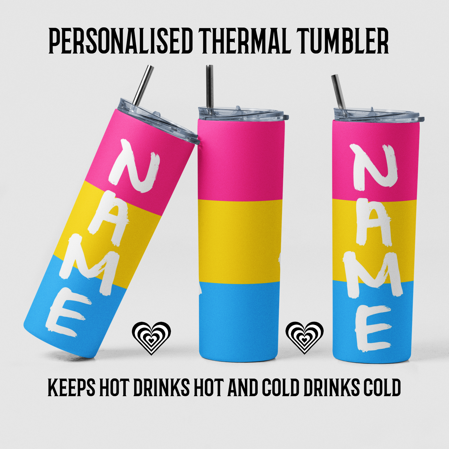 Pan Thermal Skinny Tumbler Personalised