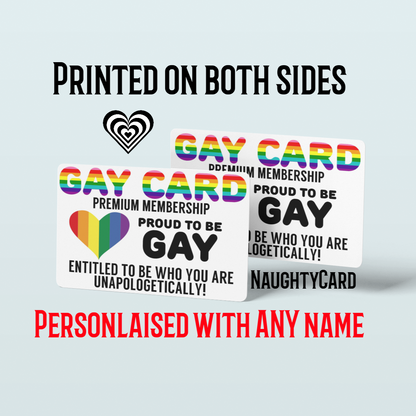 Gay Membership Card - 2024 Design