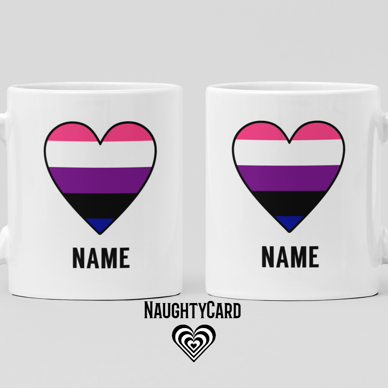 Gender Fluid Mug back and front