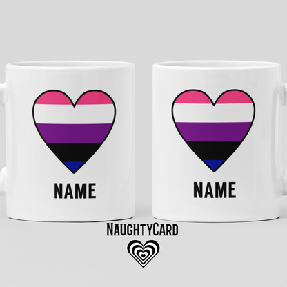 Gender Fluid Mug back and front