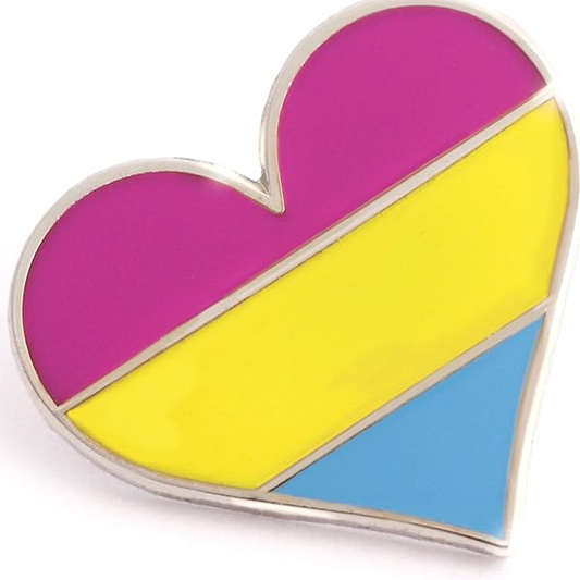 Pansexual Heart Badge