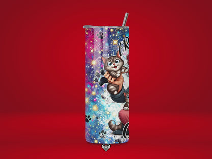 Crazy Cat Lady Thermal Skinny Tumbler