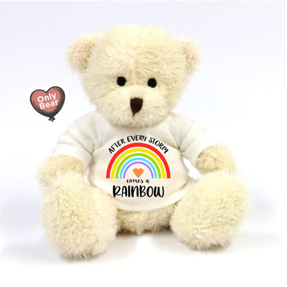 Rainbow Baby Bear - Gift - Keepsake - After the storm comes a rainbow - Only Bear