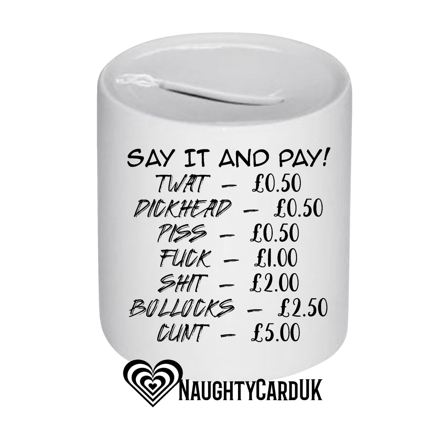 Personalised Swear Jar