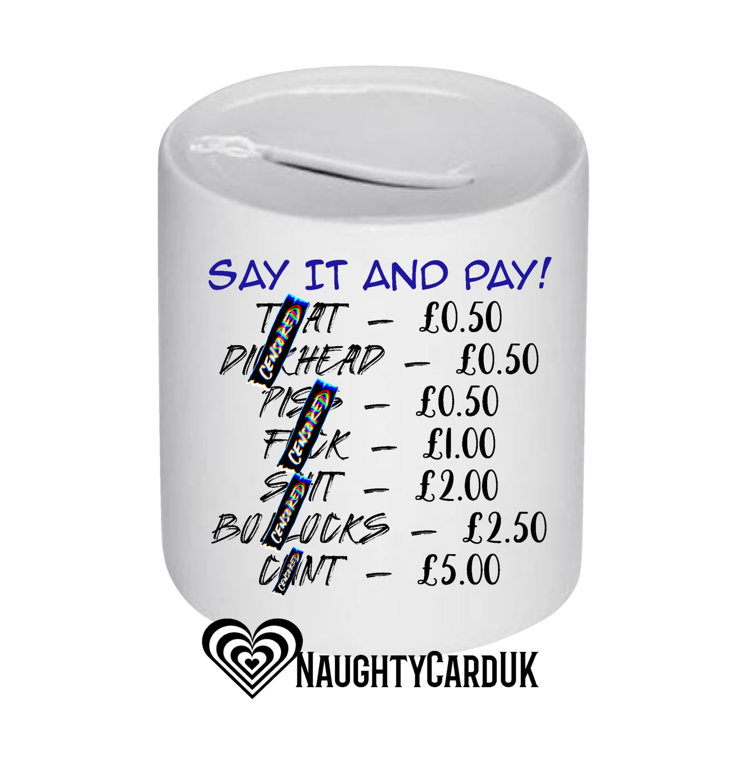 Personalised Swear Jar