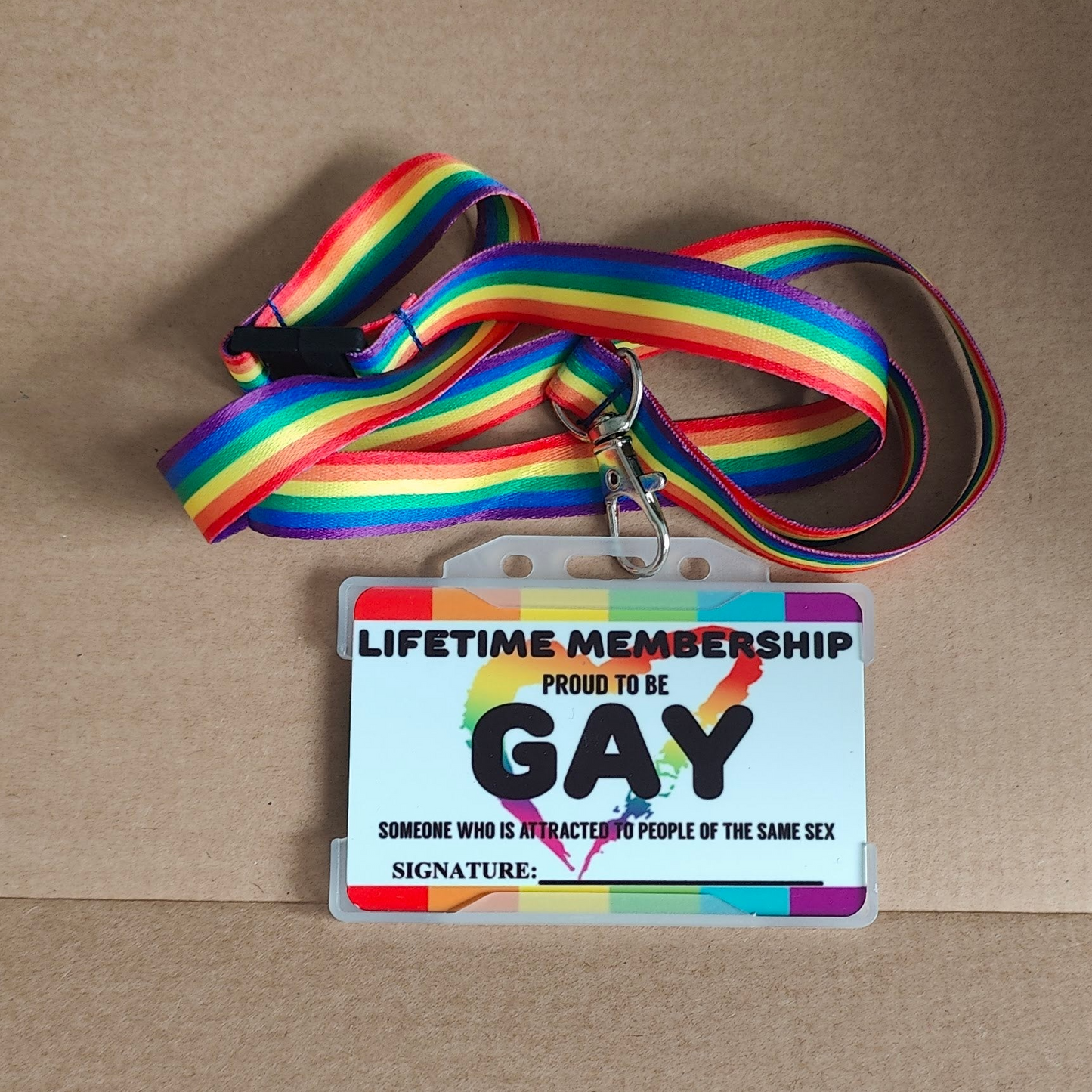 6 Colour LGBT Lanyard